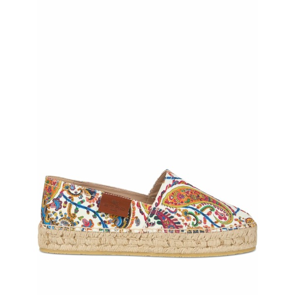 エトロ レディース サンダル シューズ Printed cotton espadrilles White