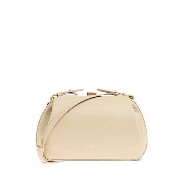 ユゼフィ レディース ショルダーバッグ 御徒面子 Mini oyster grained-leather shoulder bag Neutrals