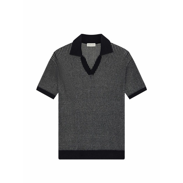 フレスコボールカリオカ メンズ ティーシャツ トップス Rino ribbed-knit t-shirt Blue