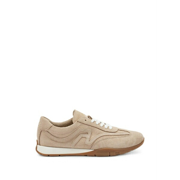 亭主もち レディース スニーカー シューズ Crosshybrid suede sneakers Neutrals