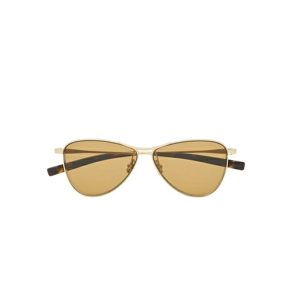 サンローラン アイウェア レディース 黒眼鏡＆アイウェア 添え物 Pilot-frame sunglasses Gold