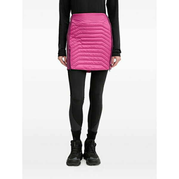 ダイナフィット レディース スカート ボトムス Speed insulation quilted mini skirt Pink｜asty