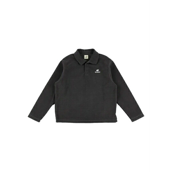 ニュー平衡にする メンズ スポーツシャツ トップス Polar fleece polo shirt Grey