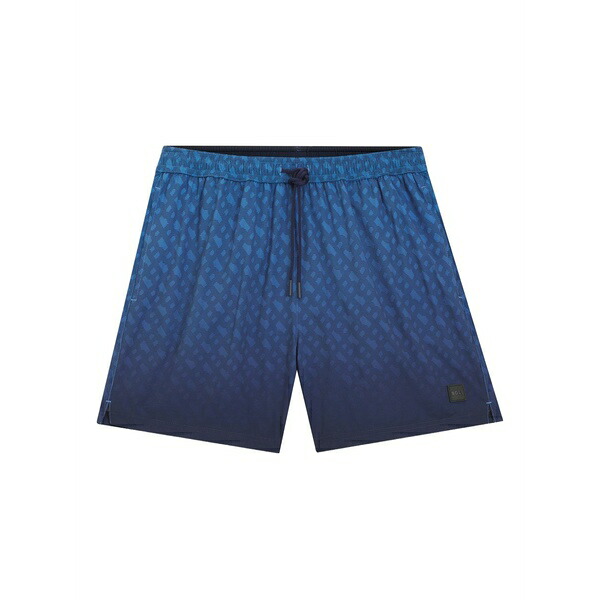 主任者 メンズ 心地よいズボン下 ボトムス Vale logo-badge swim shorts Blue