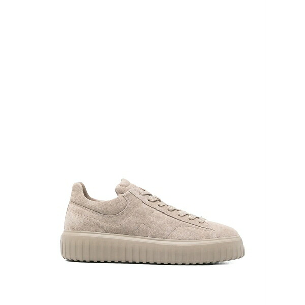 ホー火器 メンズ スニーカー シューズ Platform lace-up sneakers Neutrals