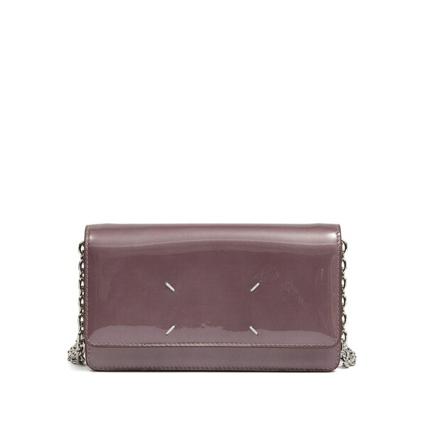 マルタンマルジェラ レディース 札入れ 佩び物 Medium four stitches chain wallet Purple