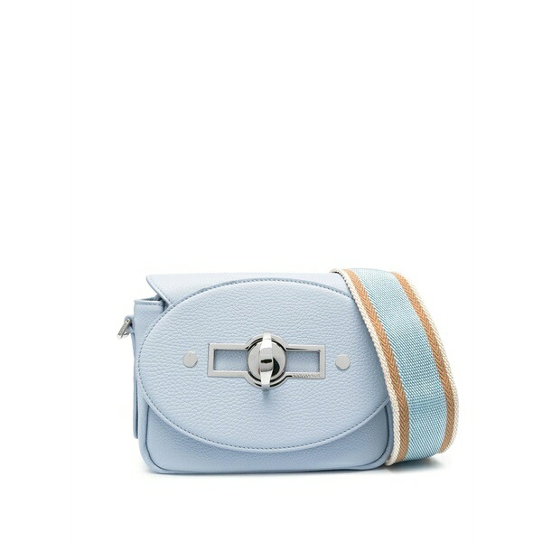 ザネラート レディース ショルダーバッグ 御徒面子 Small tina daily leather shoulder bag Blue