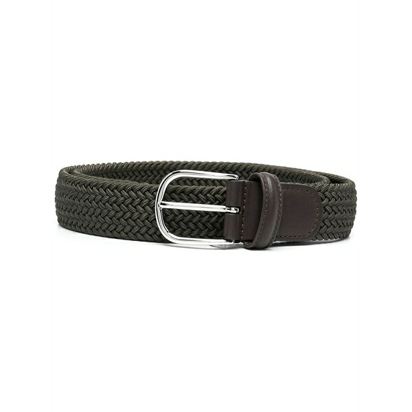 アンダーソンズ メンズ 胴締め 佩び物 Interwoven elastic belt Green