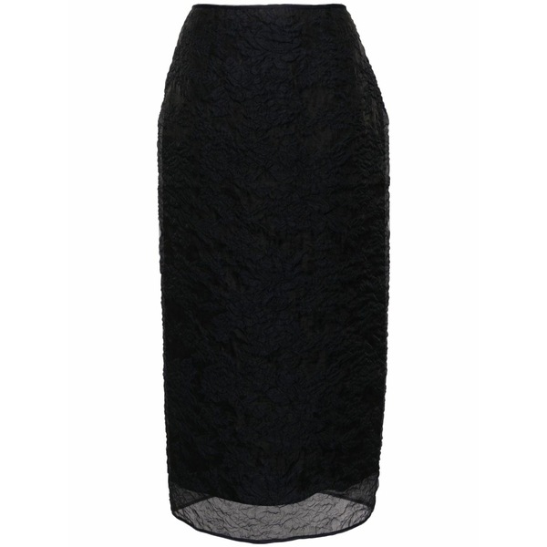 セシリー・バンセン レディース スコート ボトムス Uka floral-motif MIDI skirt Blue