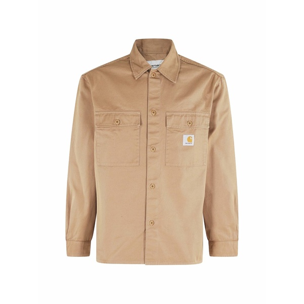 鉄道車両ハート形 メンズ 上衣＆上衣 アウター Kelly buttoned shirt jacket Neutrals
