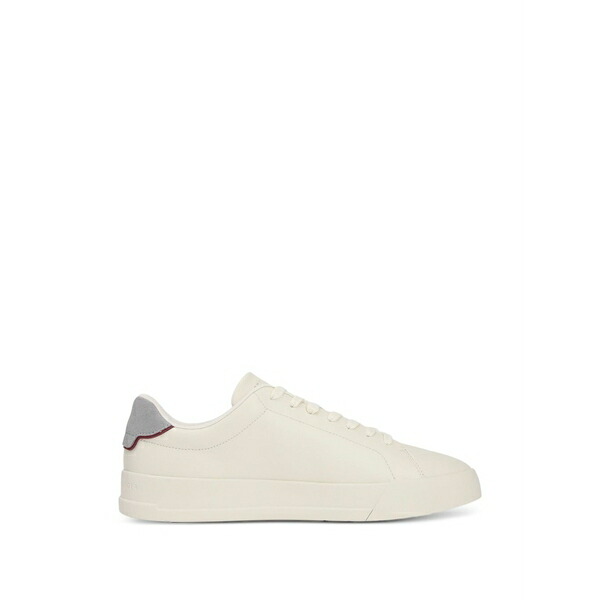 トミー ヒルフィガー メンズ スニーカー シューズ Logo-print lace-up sneakers Neutrals