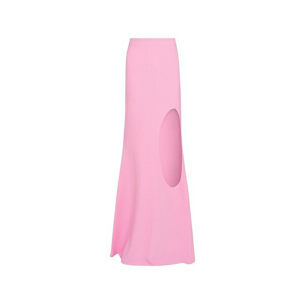 アウェイク 流行り物 レディース スコート ボトムス Cut-out flared maxi skirt Pink