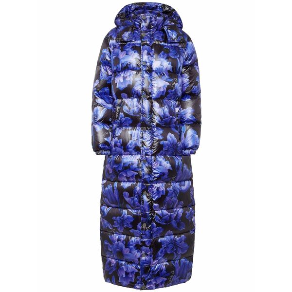 フィリップ飾り気の無い レディース 上衣＆上衣 アウター Floral-print feather-down jacket Blue