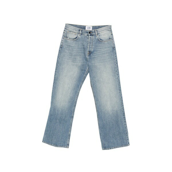 エルシー23 メンズ ジーンズズボン下 ボトムス Faded-effect straight-leg jeans Blue