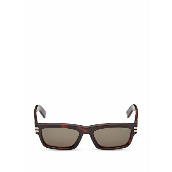 ゼニア メンズ サングラス・アイウェア 添え物 Rectangle-frame sunglasses Brown