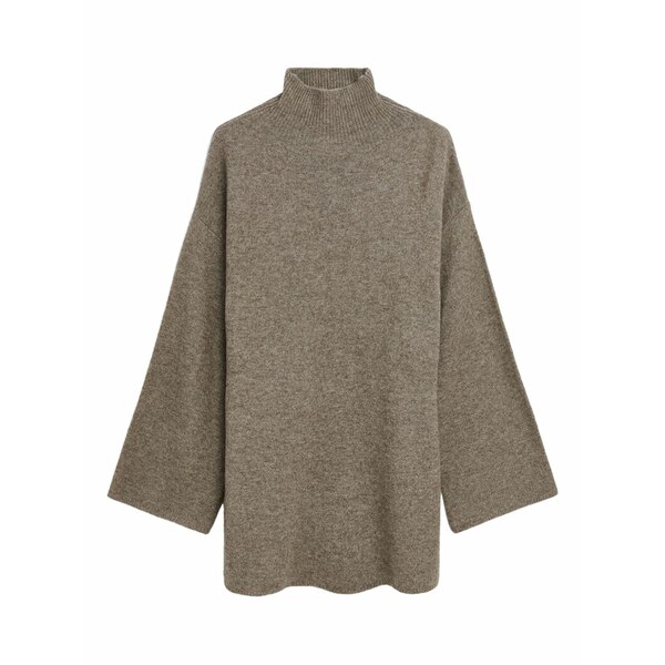 バイマレンバーガー レディース 編み物\u0026ティーシャツ アウター Turtleneck wide-sleeves sweater Brown