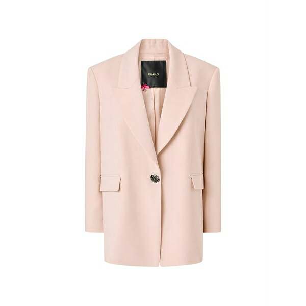 ピンコ レディース 上衣＆上衣 アウター Embellished-button blazer Pink