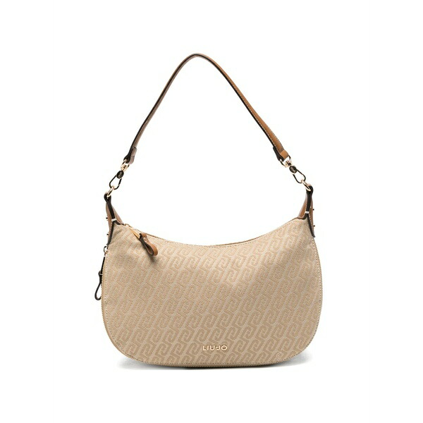 リュージョー レディース ショルダーバッグ 御徒面子 Logo-pattern shoulder bag Neutrals