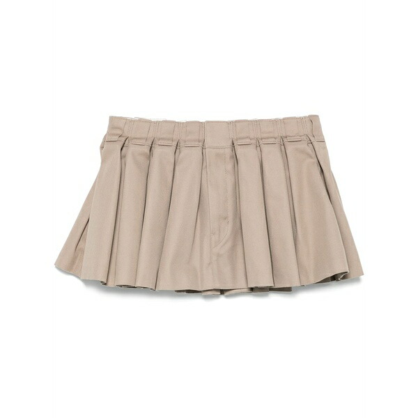 アレキサンダーワン レディース スコート ボトムス Pleated miniskirt Green