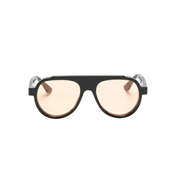 ティエリー ラスリー メンズ サングラス・アイウェア 添え物 Dynasty navigator-frame sunglasses Black