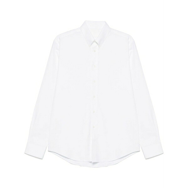 ジバンシー メンズ プルオーバー トップス Logo-embroidered shirt White