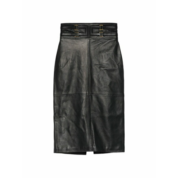 エリザベスフランキ レディース スコート ボトムス Buckle-detail mini skirt Black