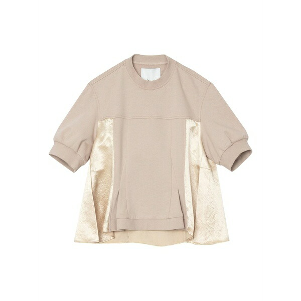 スリーワンフィリップリム レディース ティーシャツ トップス Panelled cotton t-shirt Neutrals