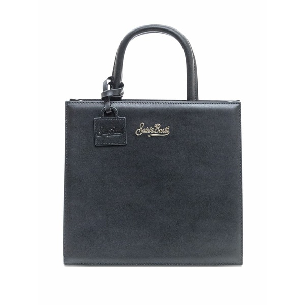 エムシーツーセイントバース レディース トートバッグ 御徒面子 Top-handle logo-detail satchel bag Black