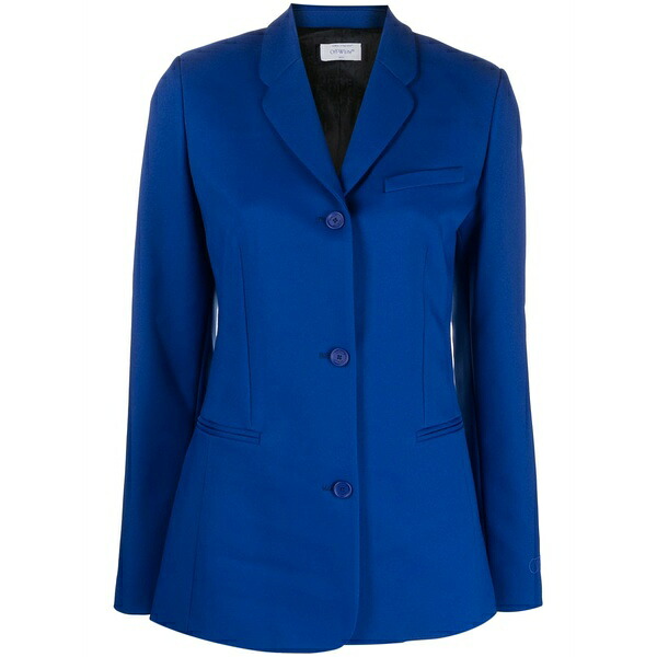 象牙色 レディース 上衣＆上衣 アウター Darted twill blazer Blue