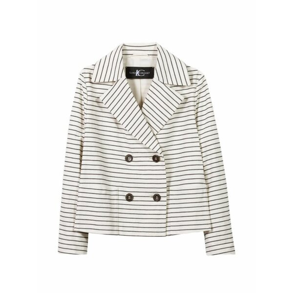 ルイーザ ヘレンケラーノ レディース 上衣＆上衣 アウター Striped double-breasted jacket Neutrals