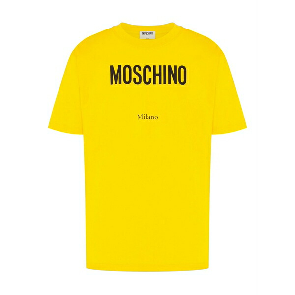 モスキーノ メンズ プルオーバー トップス Logo-print t-shirt Yellow