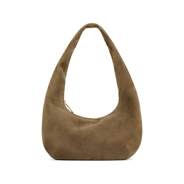 マンスールガブリエル レディース ショルダーバッグ 御徒面子 Mini gnocchi suede shoulder bag Brown