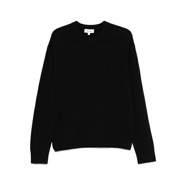 枠組み メンズ 編み物\u0026ティーシャツ アウター Cashmere crew-neck sweater Black