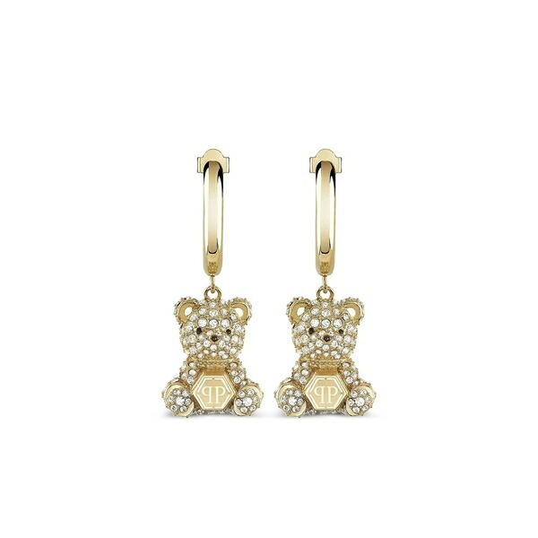 フィリッププレイン レディース ピアス&イヤリング アクセサリー Teddy valentine hoop earrings Gold|asty