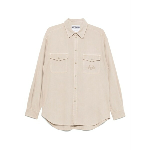 モスキーノ メンズ ティーシャツ トップス Cotton shirt Neutrals