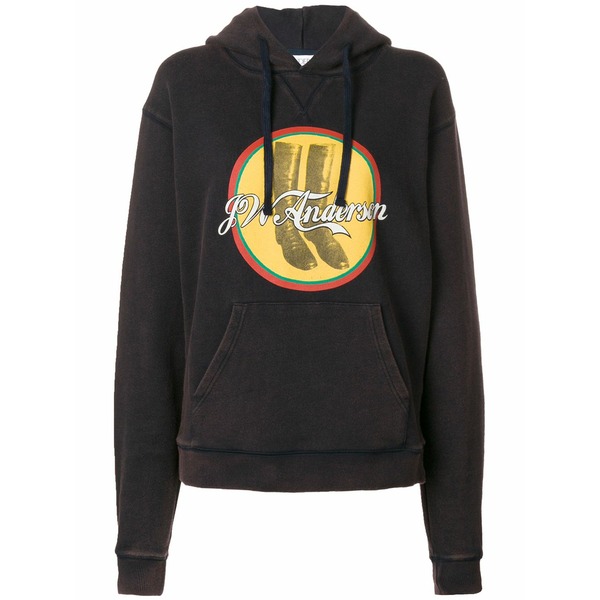 J.W.アンダーソン レディース パーカー・スウェットシャツ アウター Jwa cola boots hoodie Brown