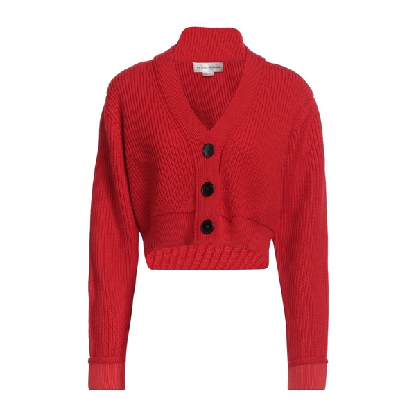 【貨物輸送無料】 ヴィクトリア ベッカム レディース ジレー アウター Cardigans Red