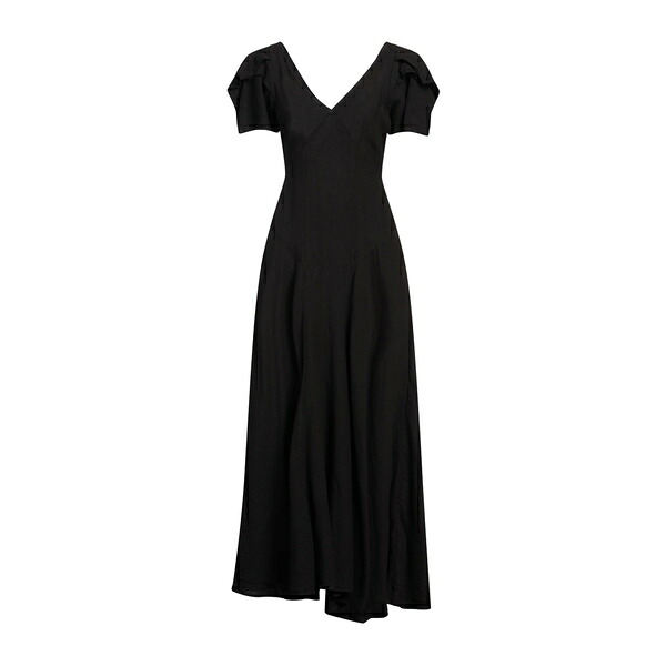 【貨物輸送無料】 １２０％リノ レディース 衣装 トップス Maxi dresses Black ワンピーススーツ-スーツ・セットアップ-レディースファッション