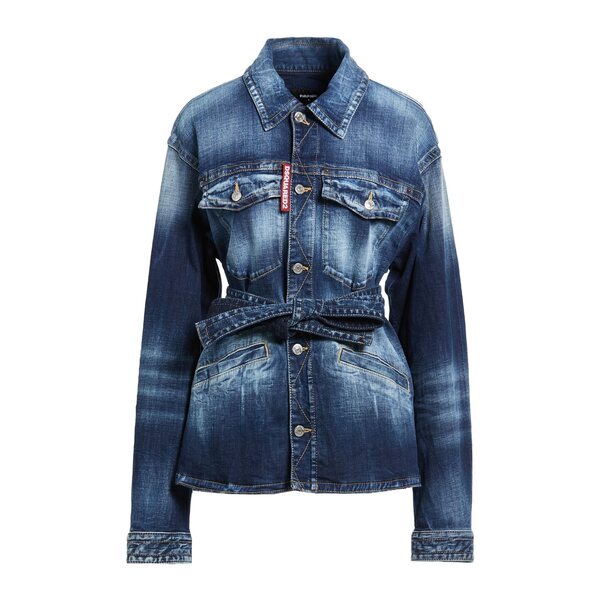 【貨物輸送無料】 ディースクエアード レディース 上衣＆上衣 アウター Denim outerwear Blue