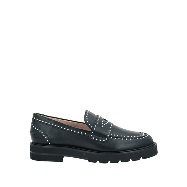 【貨物輸送無料】 スチュアート ワイツマン レディース スリッポン・ローファー シューズ Loafers Black