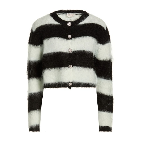 【貨物輸送無料】 ル ストレーゲ レディース ジレー アウター Cardigans Black