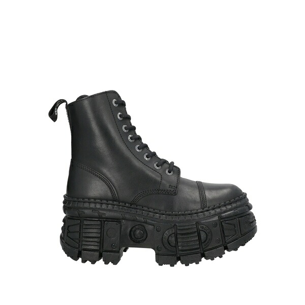 【貨物輸送無料】 ニュー鍵を掛ける レディース ブーツ シューズ Ankle boots Black