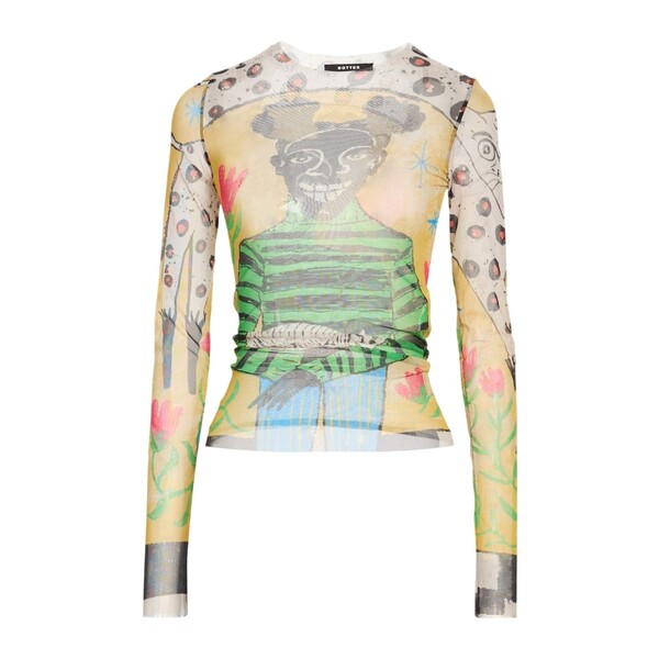 【送料無料】 ボッター レディース Tシャツ トップス T-shirts Green|asty