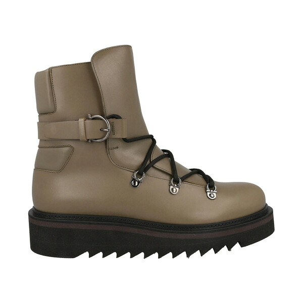 Ferragamo フェラガモ メンズ スニーカー  【Ferragamo Giulio Lace-Up Demi Boots Beige】  サイズ US_11(29.0cm) Beige