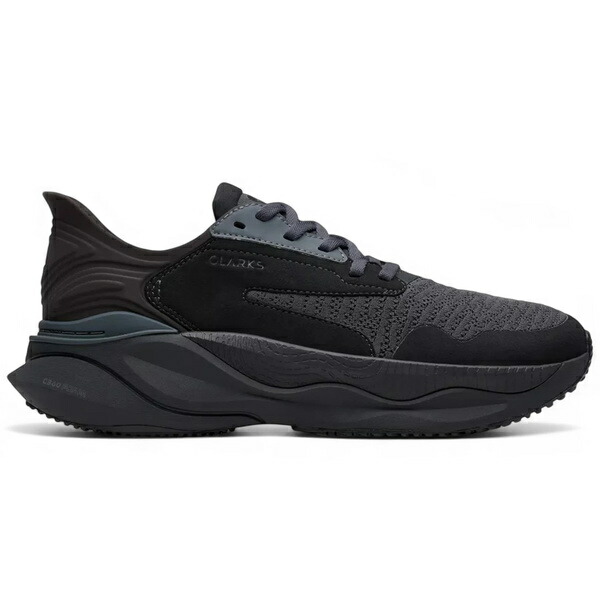 Clarks クラークス メンズ スニーカー  【Clarks Pace Black】  大いさ US_10.5(28.5糎) Black スニーカー-靴