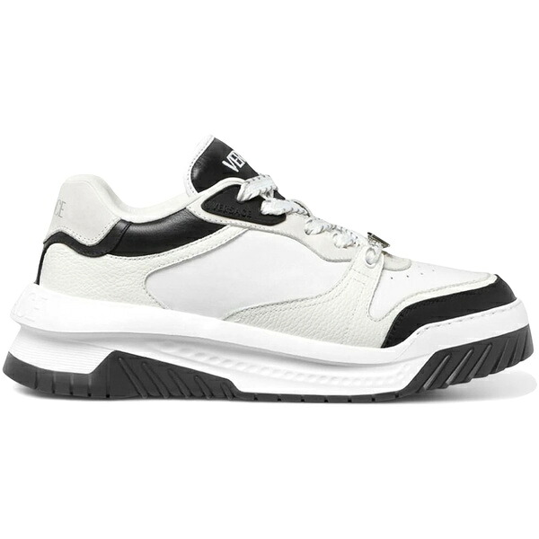 Versace ヴェルサーチ メンズ スニーカー  【Versace Greca Odissea White Black Palladium】  サイズ US_8(26.0cm) White/Black