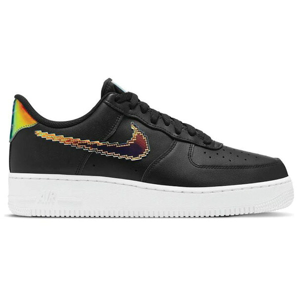 Nike ナイキ メンズ スニーカー 【Nike Air Force 1 Low '07 LV8 Iridescent Pixel Swoosh Black】 サイズ US_6(24.0cm) Black/Multi-Color-White|asty