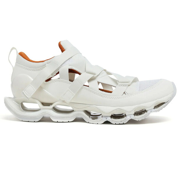 Mizuno ミズノ メンズ スニーカー  【Mizuno Wave Prophecy Strap White】  サイズ US_5.5(23.5cm) White/White/Orange