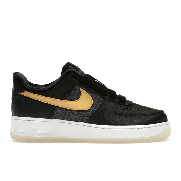 Nike ナイキ メンズ スニーカー  【Nike Air Force 1 Low 50th Anniversary of Hip-Hop: Bronx Origins】  大いさ US_8(26.0糎) Black/Metallic Gold-White スニーカー-メンズ靴-靴