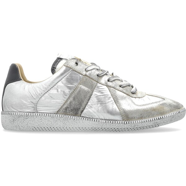 Maison Margiela マルタンマルジェラ メンズ スニーカー  【Maison Margiela Replica Silver White Natural】  サイズ US_7(25.0cm) Silver/White/Natural